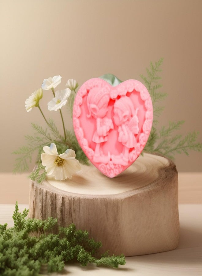 T-shin Angel-Shaped Botanical Soap,Adorable Handmade Multi-Use Fragrant Spa Soap Bar for Bath,Face & Hands,Gentle Skin-Friendly Gift for Weddings & Baby Showers,Fun Decorative,Super Cute for Display! - Image 3